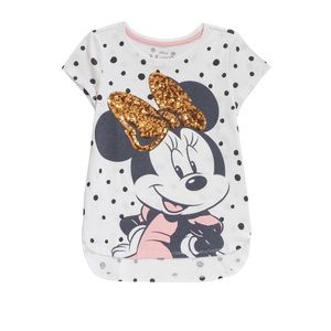 NWT Minnie Mouse Girls Short Sleeve Tee